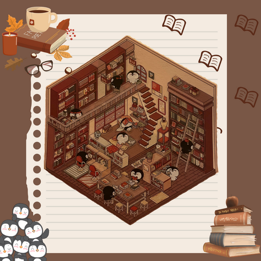 Make your own - Cosy Bookstore | Sticker Scene